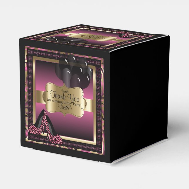 Ballotins Rose et or Metallic - 00e anniversaire | Texte do- (Arrière)