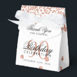 Ballotins Rose Gold Blanc 90e anniversaire Merci Confetti<br><div class="desc">Elégant "Merci" 90e anniversaire Rose Gold Faux Parties scintillant Confetti Design blanc.</div>