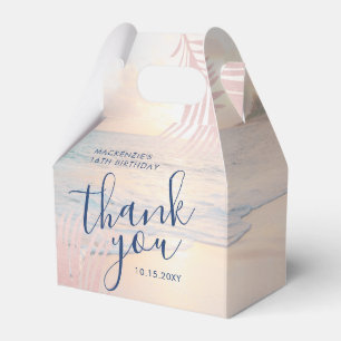 Ballotins Rose Gold Blush Pink Beach Anniversaire Élégant Ga