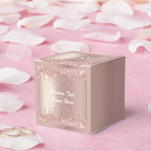 Ballotins Rose Gold Blush Texte personnalisé Votre nom Ballo