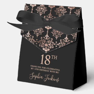 Ballotins Rose Gold Élégant Remerciement 18e Anniversaire