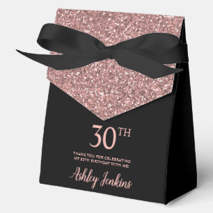 Ballotins Rose Gold Paillettes 30 ans Remerciements