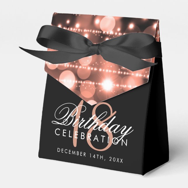 Ballotins Rose Gold Party 18e anniversaire Favor (Verso)