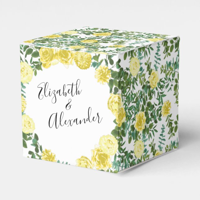 Ballotins Rose jaune clair Vintage Mariage de printemps (Verso)