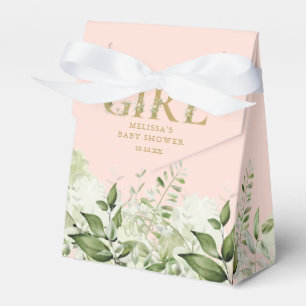 Ballotins Rose Pâle C'est Une Fille Verdure Or Baby Shower