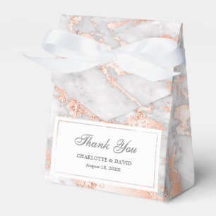 Ballotins Rose personnalisé de luxe Or et Mariage Marbre bla