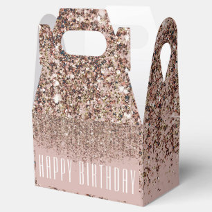 Ballotins Rose Poudré Bronze Doré Paillettes Glamour Taupe