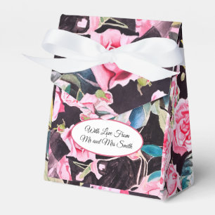 Ballotins Rose rose eau-forte chou mariage vintage