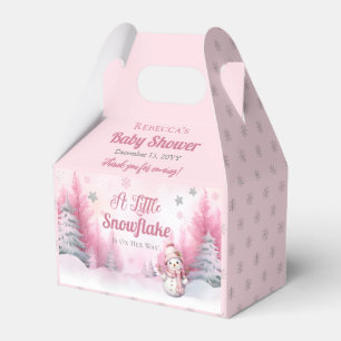Ballotins Rose Un Petit Feu De Neige   Baby shower Fille de 