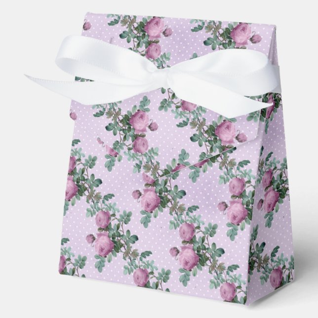 Ballotins Rose violet blanc Polka Point style Vintage (Recto)