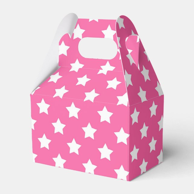 Ballotins Rose White Stars Motif Décor (Verso)