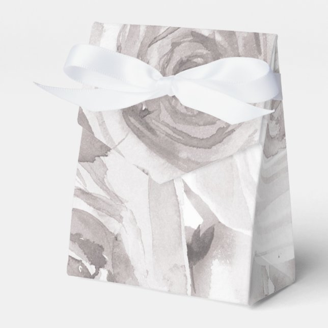 Ballotins Roses blanches Floral Rose Moderne Mariage élégant (Verso)