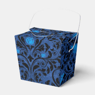 Ballotins Roses gothiques noires et bleues damassées
