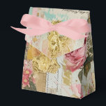 Ballotins Roses Rose Shabby Chic<br><div class="desc">Boîtes de Faveur Roses Rose Shabby Chic</div>