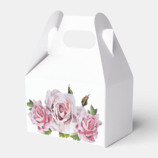Ballotins Roses Sculpturales sur une Boîte de Cadeaux de Mar