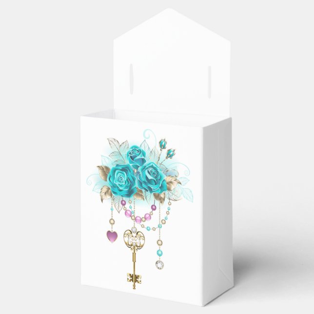 Ballotins Roses turquoise avec touches (Ouvert)