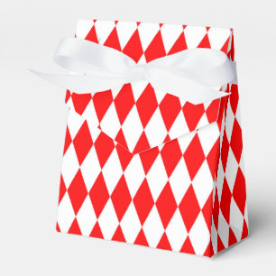 Ballotins Rouge blanc Arlequin Diamants Checkers Design