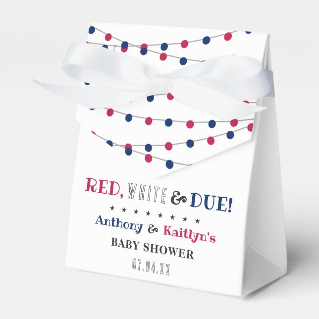 Ballotins Rouge, Blanc & Due ! baby shower 4 juillet (Verso)