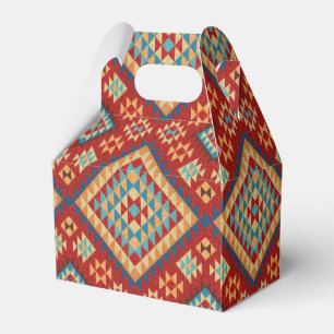 Ballotins Rouge bleu Turquoise orange jaune Oriental Kilim M