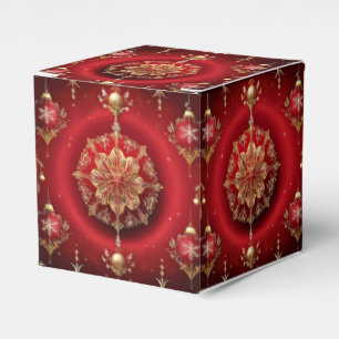 Ballotins Rouge décoratif Ornements de vacances Boîte cadeau