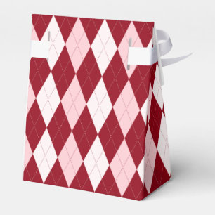 Ballotins Rouge Jacquard Crimson rose Petit Diamant Forme