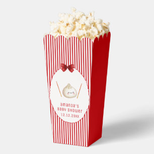 Ballotins Rouge Kawaii Popcorn de Baby Shower de Boulette As
