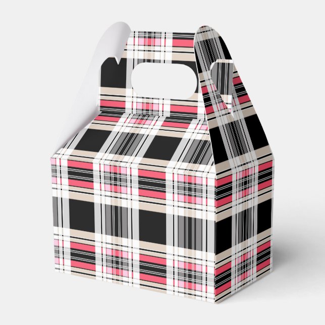 Ballotins Rouge noir blanc plaid (Arrière)