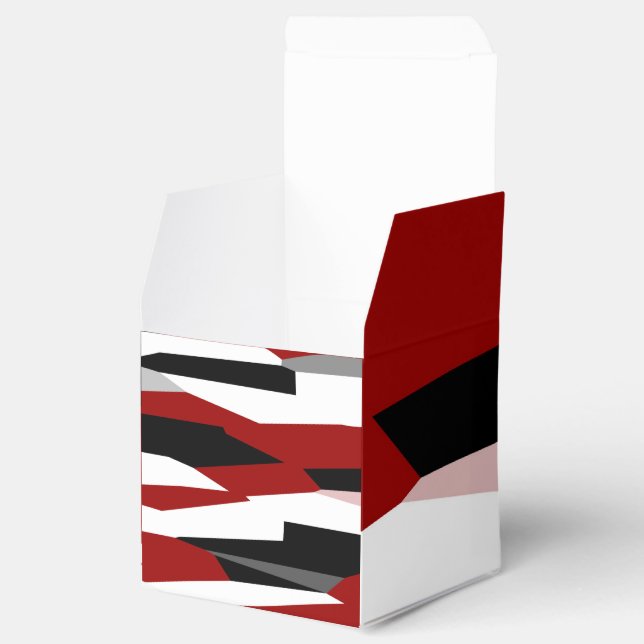 Ballotins Rouge noir et blanc abstrait (Ouvert)