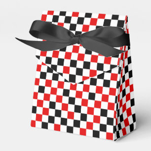 Ballotins Rouge Noir et Blanc Carreaux 