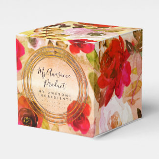 Ballotins Rouge ocre jaune Floral Marque de produit