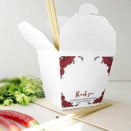 Ballotins Rouge Rose Floral thème Mariage