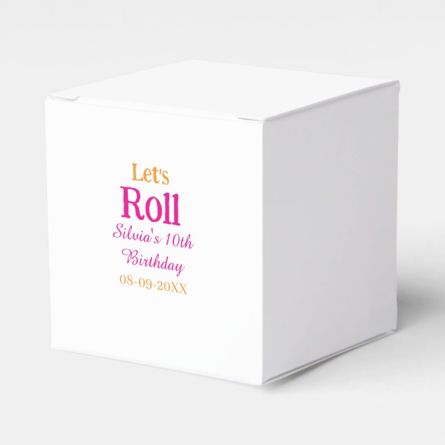 Ballotins Roulons heureux 10e anniversaire ajouter nom retro (Verso)