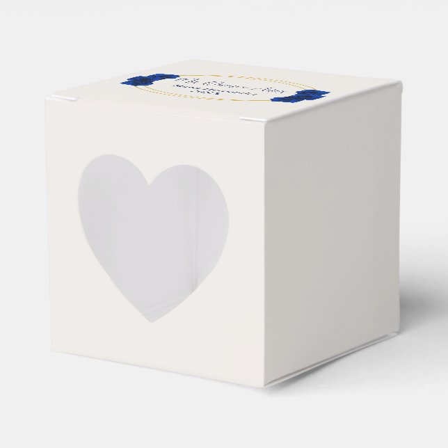 Ballotins Royal Blue et Gold Geometry Quinceañera (Verso)