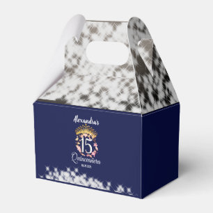 Ballotins Royal Blue Vintage Boho Quinceañera Espagnol Faveu