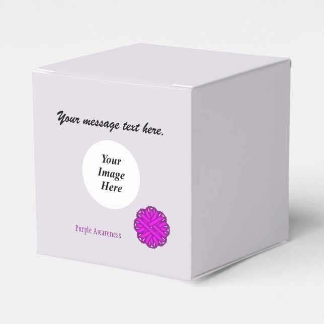 Ballotins Ruban à fleurs violettes Modèle par Kenneth Yoncic (Verso)