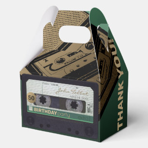 Ballotins Ruban Audio Vert Rétro 50e Anniversaire Merci GFB 