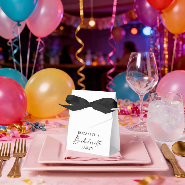 Ballotins Ruban de fête de bachelorette de calligraphie mini (Customize to change your personalized text size or text style. )