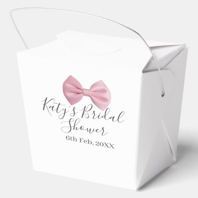 Ballotins Ruban rose pastel élégant mariage nom date (Verso)