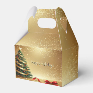 Ballotins Rubans d'arbre de Noël Boîte de cadeau de vacances