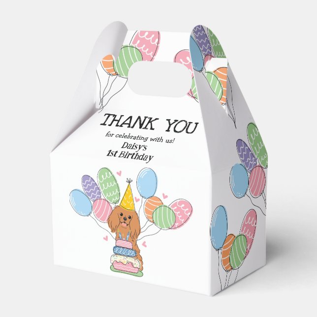 Ballotins Ruby Cavalier King Charles Merci espagnol (Verso)