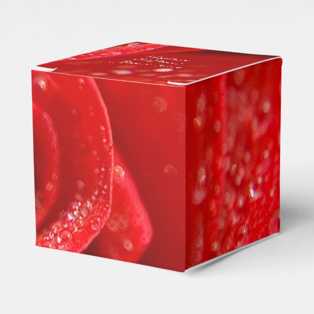 Ballotins ruby red rose mariage faveurs (Verso)