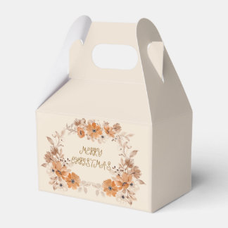 Ballotins Rustic Boho Floral Christmas Favor Boxes