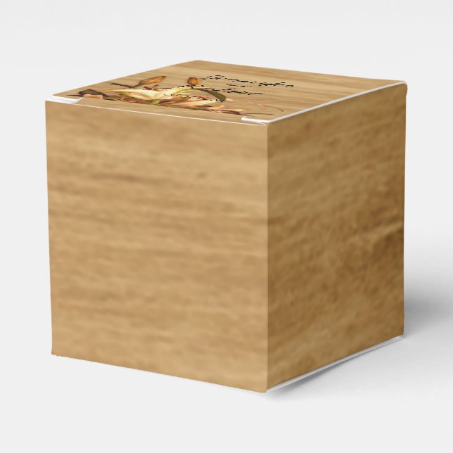 Ballotins Rustic Country Lily Aquarelle Mariage Favor Box (Verso)