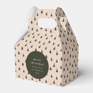 Ballotins Rustic Forest Green Noël Trees cadeau de