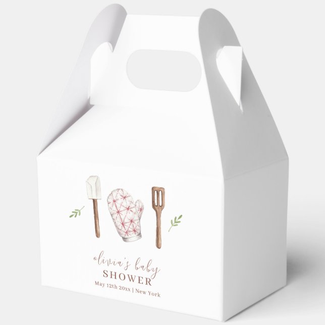 Ballotins Rustic Modern Chef Cuisine Stuff Baby shower (Verso)