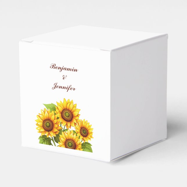 Ballotins Rustic Sunflower Wedding  (Verso)