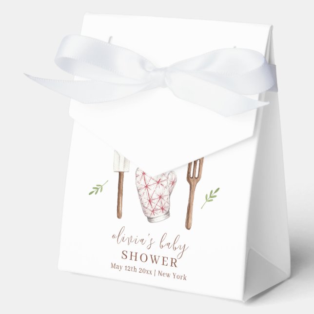 Ballotins Rustique Boho Chef Cuisine Stuff Baby shower (Recto)