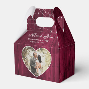 Ballotins Rustique Bois Bourgogne photo Mariage