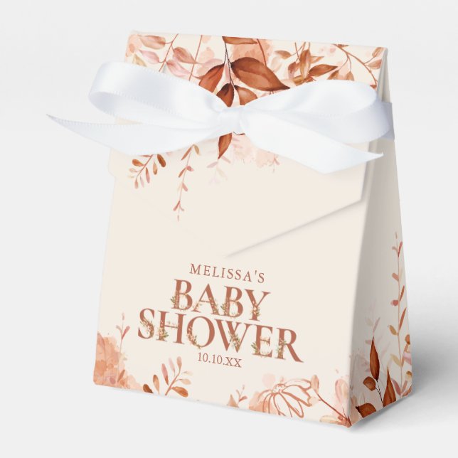 Ballotins Rustique Floral Automne Baby shower d'automne (Verso)