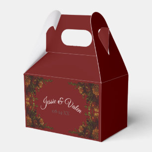 Ballotins Rustique Red Fall Élégant Mariage gothique